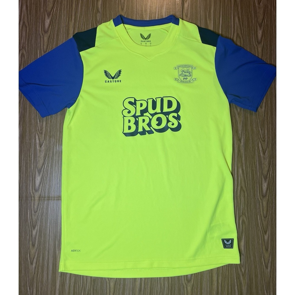 Castore Preston North End 2025-2026 Third Shirt Kit Men's Medium Yellow